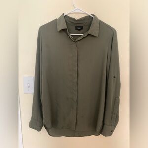 Mossimo Olive Green Dress Shirt